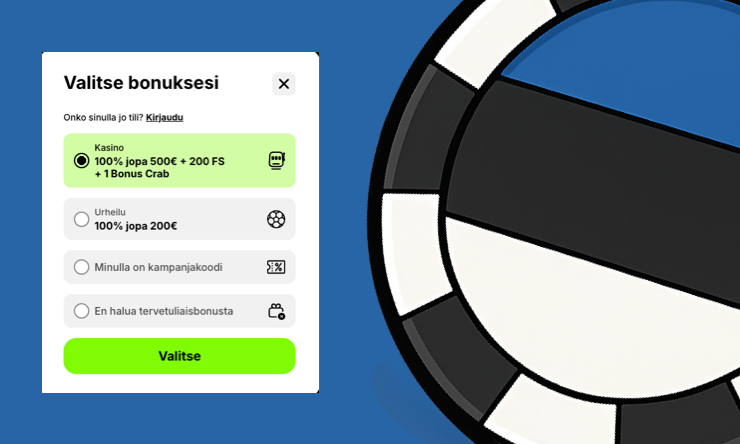 Virolaiset nettikasinot: erilaiset bonukset